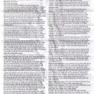 Thuốc nhỏ mắt Azarga Alcon giảm áp lực nội nhãn (5ml)