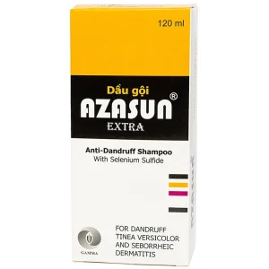 Dầu gội Azasun Extra Gamma sạch gàu cho da đầu hết ngứa (120ml)