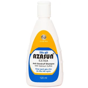 Dầu gội Azasun Extra Gamma sạch gàu cho da đầu hết ngứa (120ml)