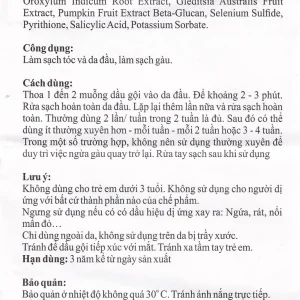 Dầu gội Azasun Extra Gamma sạch gàu cho da đầu hết ngứa (120ml)