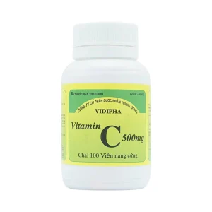 Thuốc Vitamin C 500mg Vidipha điều trị bệnh do thiếu Vitamin C (100 viên)