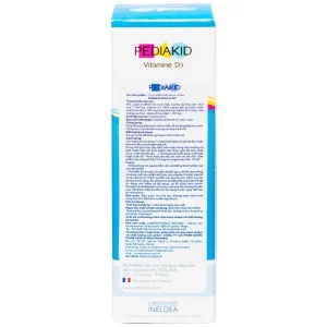 Siro Pediakid Vitamin D3 bổ sung Vitamin D cho cơ thể, tăng hấp thụ canxi (20ml)