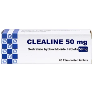 Thuốc Clealine 50mg Atlantic điều trị triệu chứng trầm cảm, rối loạn cưỡng bức ám ảnh (6 vỉ x 10 viên)