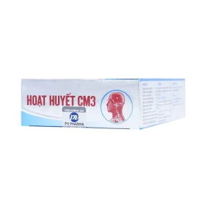 Thuốc Hoạt Huyết CM3 Phúc Vinh điều trị rối loạn tuần hoàn não do xơ vữa mạch máu (3 vỉ x 10 viên)