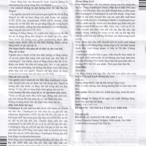 Thuốc Bilgrel 75mg Bilim Ilac điều trị nhồi máu cơ tim, đột quỵ, bệnh động mạch ngoại biên (2 vỉ x 14 viên)