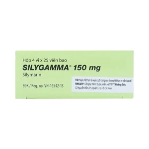 Thuốc Silygamma 150mg Worwag điều trị viêm gan mãn tính, xơ gan (4 vỉ x 25 viên)