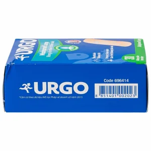 Băng cá nhân ít thấm nước Urgo Washproof Large bảo vệ vết thương khỏi nước (30 miếng)