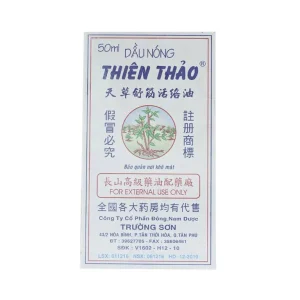Dầu nóng Thiên Thảo Trường Sơn điều trị cảm, ho, sổ mũi, nhức đầu, say nắng (50ml)