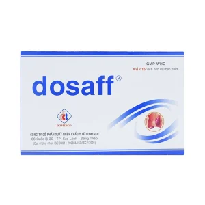 Thuốc Dosaff Domesco điều trị triệu chứng liên quan đến cơn trĩ cấp (4 vỉ x 15 viên)