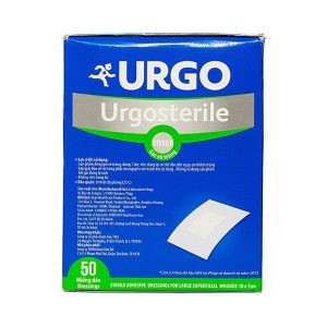 Băng gạc Urgosterile size 10cm x 7cm vô trùng, thoáng khí, khả năng thấm hút cao (50 miếng)
