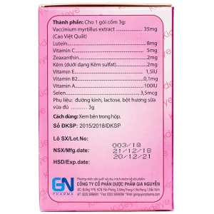 Cốm bổ mắt Kid Eye hỗ trợ tăng cường thị lực (20 gói x 3g)