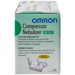 Máy xông khí dung Omron NE-C801 kiểm soát hen suyễn, viêm phế quản mãn tính (1 cái)