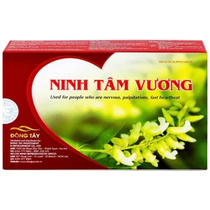 Viên uống Ninh Tâm Vương Hồng Bàng dùng cho người hồi hộp, trống ngực, tim đập nhanh (3 vỉ x 10 viên)