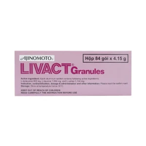 Cốm pha dung dịch uống Livact Granules Ajinomoto cải thiện tình trạng giảm albumin máu (84 gói)
