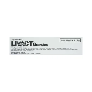 Cốm pha dung dịch uống Livact Granules Ajinomoto cải thiện tình trạng giảm albumin máu (84 gói)