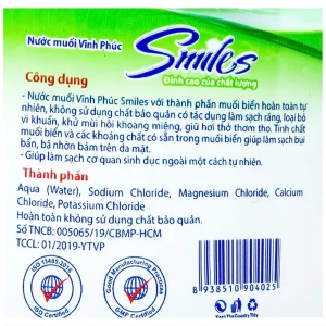 Nước muối Vĩnh Phúc Natri Clorid 0.9% sát trùng vết thương (12 chai)