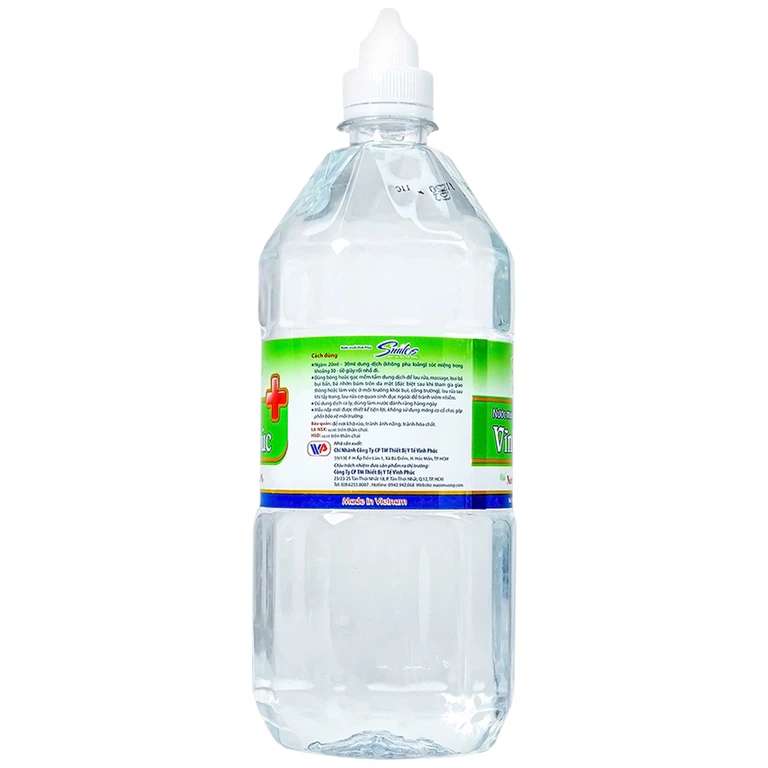 Nước muối Vĩnh Phúc Natri Clorid 0.9% sát trùng vết thương (12 chai)