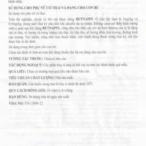 Thuốc Betnapin 80mg DongSung điều trị dị ứng, mày đay mạn tính (6 vỉ x 10 viên)