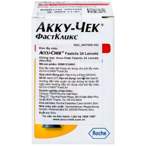 Kim lấy máu thử đường huyết Accu-Chek FastClik (24 kim)