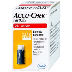 Kim lấy máu thử đường huyết Accu-Chek FastClik (24 kim)