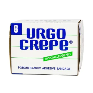 Băng keo thun co giãn Urgo Crepe size 6cm x 4.5m cố định phẫu thuật chỉnh hình, dự phòng chấn thương cơ khớp