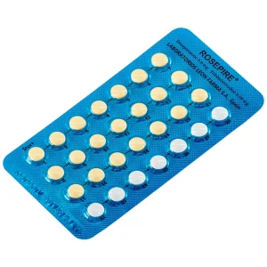 Thuốc Rosepire 3mg/0,03mg Exeltis xanh dùng để tránh thai (1 vỉ x 28 viên)