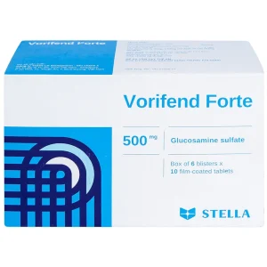 Thuốc Vorifend Forte 500mg Stella giảm triệu chứng của thoái hoá khớp gối (6 vỉ x 10 viên)