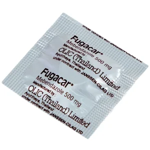 Thuốc Fugacar Janssen hương socola điều trị nhiễm một hay nhiều loại giun đường ruột (1 viên)