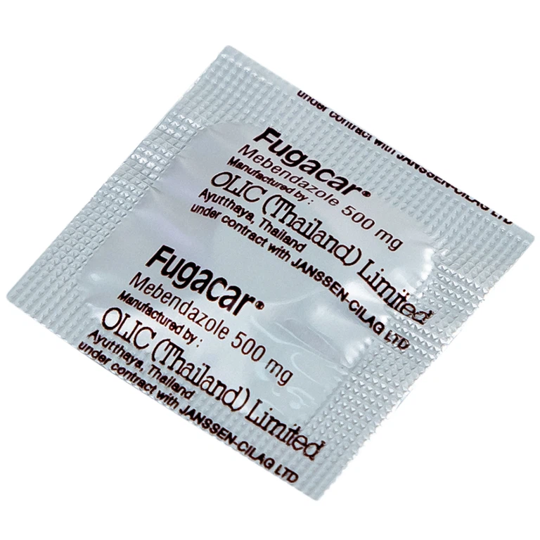 Thuốc Fugacar Janssen hương socola điều trị nhiễm một hay nhiều loại giun đường ruột (1 viên)