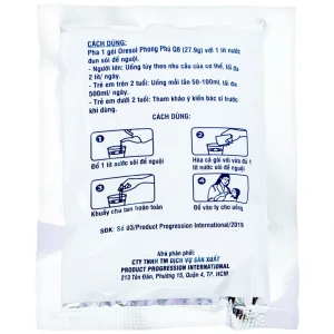 Bột pha Oresol Phong Phú Q8 PPI giúp bù nước và chất điện giải (100 gói)