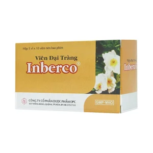 Viên đại tràng Inberco OPC điều trị tiêu chảy, viêm đại tràng, lỵ amib, lỵ trực khuẩn (5 vỉ x 10 viên)