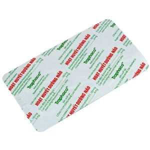 Thuốc Hoạt Huyết Dưỡng Não bao đường Traphaco điều trị suy giảm trí nhớ, căng thẳng thần kinh (1 vỉ x 20 viên)