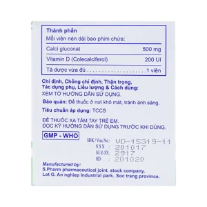 Thuốc Calcium D Robinson phòng và điều trị loãng xương (10 vỉ x 10 viên)