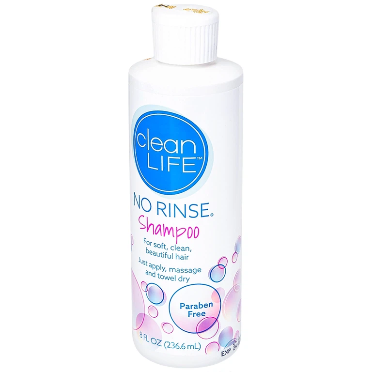Dầu gội không dùng nước NoRinse Shampoo làm sạch tóc nhẹ nhàng (236,6ml)