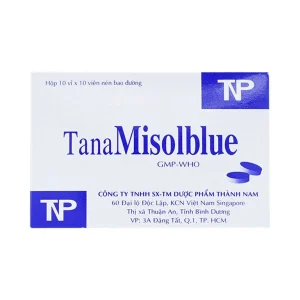 Thuốc TanaMisolblue Thành Nam điều trị hỗ trợ viêm, đau trong nhiễm trùng đường tiểu (10 vỉ x 10 viên)