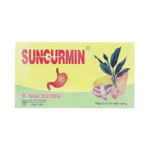 Thuốc Suncurmin Sao Thái Dương điều trị viêm loét dạ dày, hành tá tràng (2 vỉ x 6 viên)