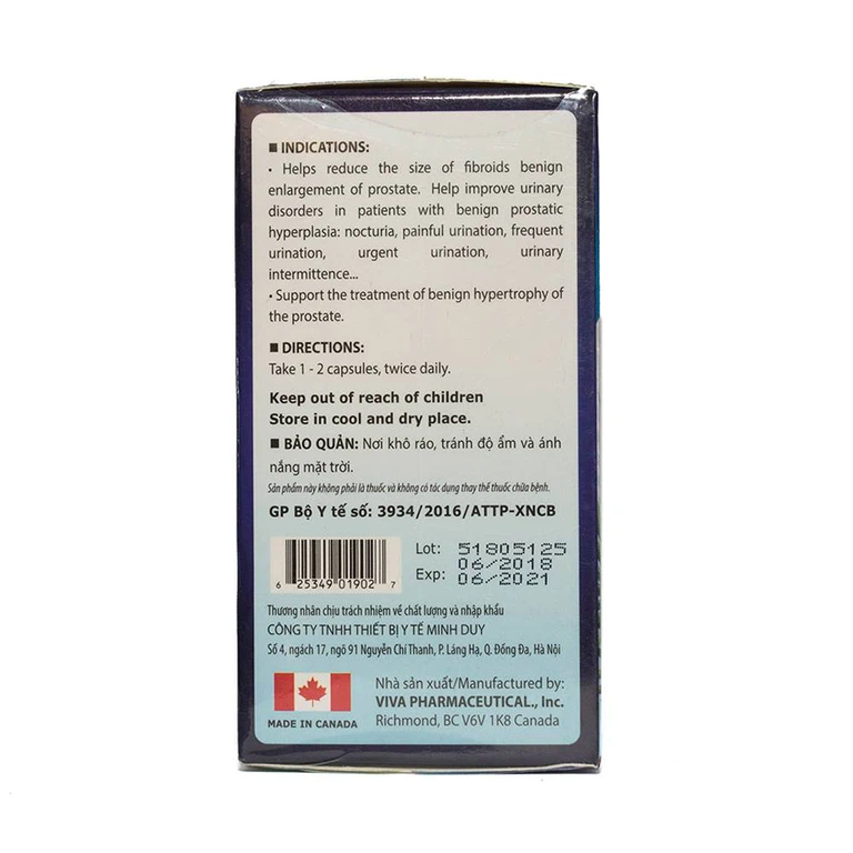 Viên uống BoniMen Botania điều trị bệnh phì đại tuyến tiền liệt (30 viên)