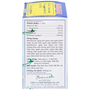 Viên uống BoniAncol Botania giảm cảm giác thèm rượu và thói quen gây nghiện khác (60 viên)