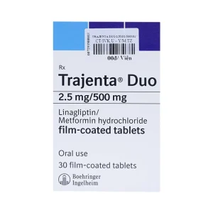 Thuốc Trajenta Duo 2.5mg/500mg Boehringer điều trị đái tháo đường típ 2 (3 vỉ x 10 viên)