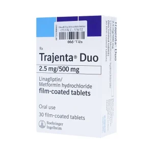 Thuốc Trajenta Duo 2.5mg/500mg Boehringer điều trị đái tháo đường típ 2 (3 vỉ x 10 viên)