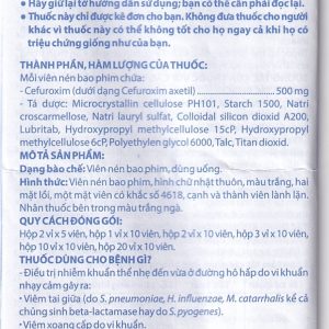 Thuốc Zinmax-Domesco 500mg điều trị nhiễm khuẩn da, nhiễm khuẩn đường tiết niệu (3 vỉ x 10 viên)