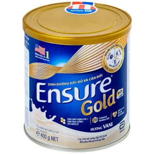 Sữa bột Ensure Gold Abbott hương vani bổ sung dinh dưỡng, vitamin, khoáng chất cho cơ thể (400g)