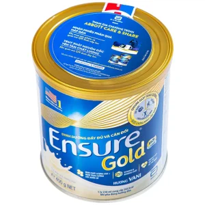 Sữa bột Ensure Gold Abbott hương vani bổ sung dinh dưỡng, vitamin, khoáng chất cho cơ thể (400g)