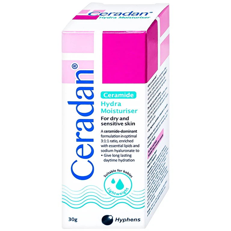 Kem dưỡng ẩm Ceradan Ceramide Hydra Moisturiser dành cho da khô và nhạy cảm (30g)