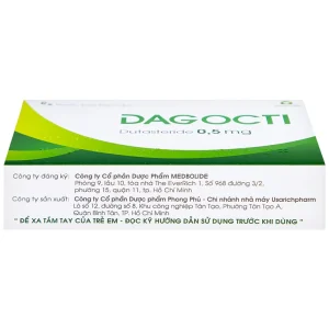 Thuốc Dagocti 0.5mg Medbolide điều trị và phòng ngừa sự tiến triển của bệnh tăng sản lành tính tuyến tiền liệt (30 viên)