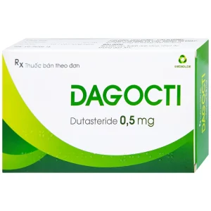 Thuốc Dagocti 0.5mg Medbolide điều trị và phòng ngừa sự tiến triển của bệnh tăng sản lành tính tuyến tiền liệt (30 viên)