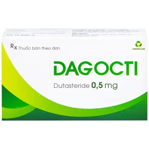 Thuốc Dagocti 0.5mg Medbolide điều trị và phòng ngừa sự tiến triển của bệnh tăng sản lành tính tuyến tiền liệt (30 viên)