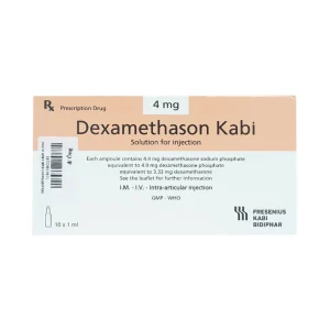 Thuốc Dexamethason Kabi 4mg dùng trong dị ứng nặng (10 ống)