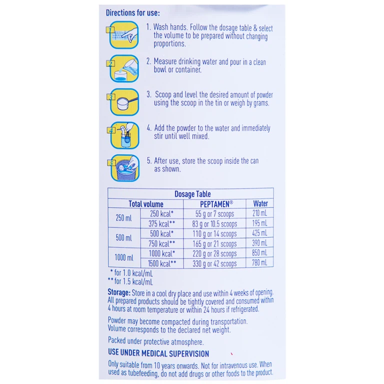 Sữa Peptamen Nestlé cải thiện việc hấp thu đạm, không gây tiêu chảy (400g)