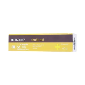 Thuốc mỡ Betadine Ointment hỗ trợ sát khuẩn vết loét, vết thương (40g)